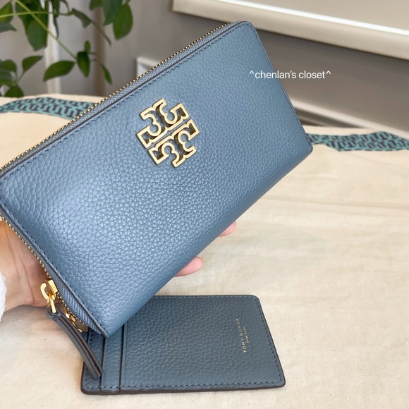 🔥🌈HP🎉NeW! Tory Burch Blake Canvas Jumbo Tote + Wallet + Card case - Picture 10 of 13